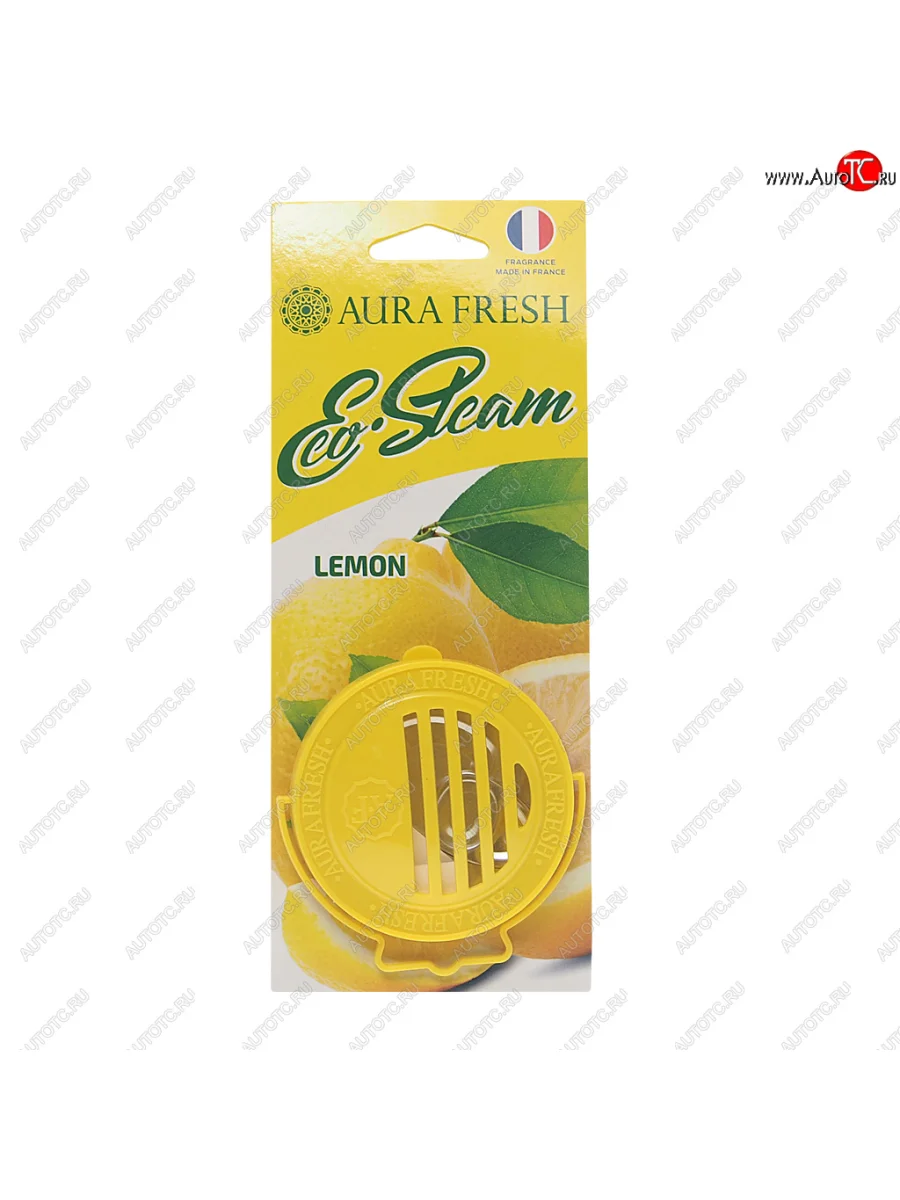 Ароматизатор на панель приборов древесное волокно (lemon) 40г Eco Steam AURA FRESH AURA FRESH 23037  в Самаре Самарской области