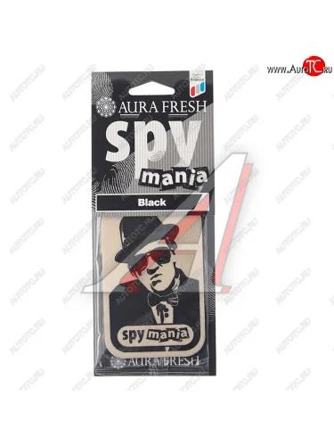 Ароматизатор подвесной картонный (black) Spy Mania AURA FRESH AURA FRESH 23098