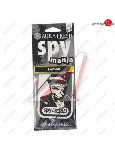Ароматизатор подвесной картонный (lemon) Spy Mania AURA FRESH AURA FRESH 23103
