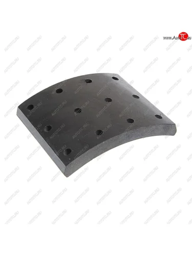 Накладка тормозной колодки ПАЗ-3204 (14-) сверленая Wшир.=160мм;Lдуги=183мм;hтолщ.=20мм ТИИР ТИИР 23.3002110-12он