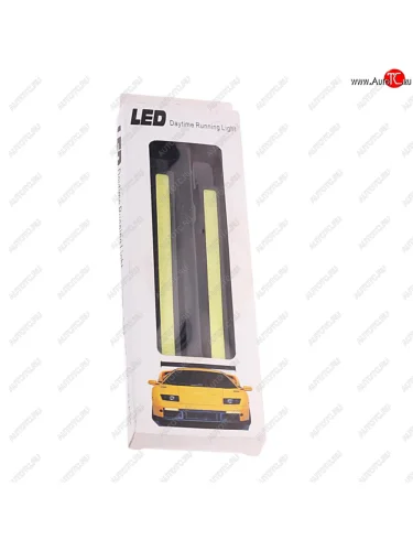 Огни ходовые дневного света 12V комплект 1 светодиодов 170х18мм плоские MEGAPOWER MEGAPOWER-AUTOMOTIVE 25696