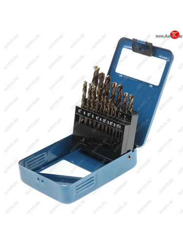 Набор сверл по металлу 1.0-10.0мм HSS Cobalt (19шт.) ЗУБР ЗУБР 29626-h19