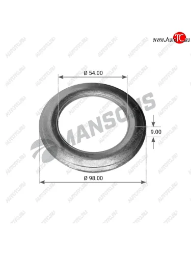 Кольцо BPW (ECO) ступицы упорное (53х98х10) (6-9т) MANSONS MANSONS 300.005