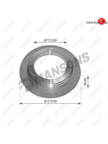 Кольцо BPW упорное ступицы колеса MANSONS MANSONS 300.096