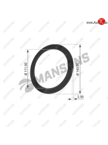 Кольцо BPW ступицы уплотнительное пластик (110x141x2.5) MANSONS MANSONS 300.134