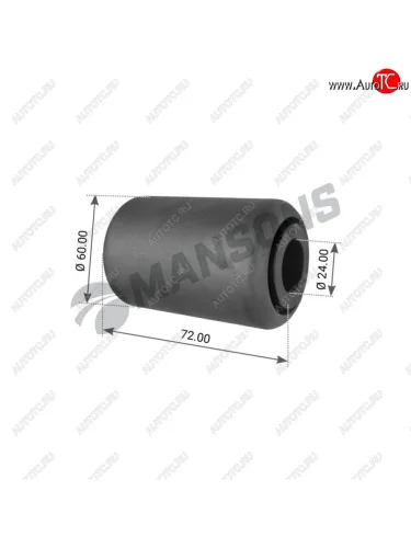 Сайлентблок BPW полурессоры (24х60х72) металл-резина-металл MANSONS MANSONS 300.194