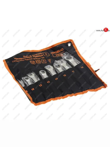 Набор ключей комбинированных 8-19мм трещоточных 8 предметов в сумке АВТОДЕЛО АВТОДЕЛО 30029