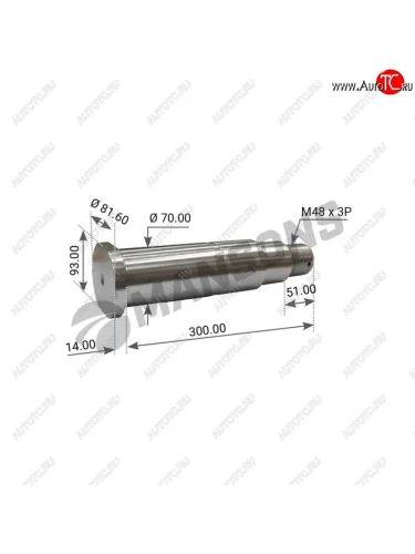 Палец BPW балансира MANSONS MANSONS 300.304.1