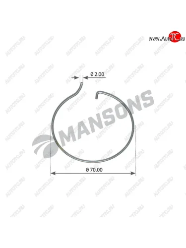 Кольцо стопорное BPW крышки ступицы MANSONS MANSONS 300.360