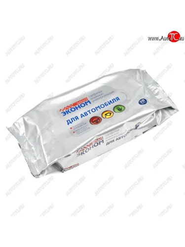 Салфетка влажная универсальная 15х18см в мягкой упаковке для автомобиля 70шт. Эконом АВАНГАРД АВАНГАРД 30243