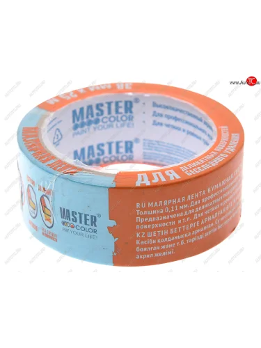 Скотч малярный 38ммх25м для деликатных поверхностей MASTER COLOR MASTER COLOR 30-6133 MASTER COLOR 30-6133