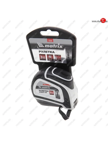 Рулетка 3м 16мм двухкомпонентный корпус, автоблокировка PRO MATRIX MATRIX 32550