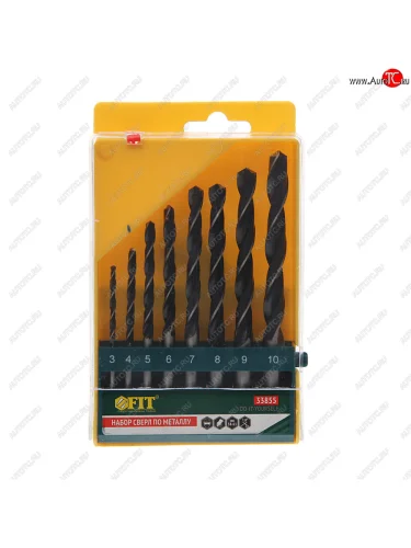 Набор сверл по металлу 3.0-10.0мм HSS (8шт.) FIT FIT 33855