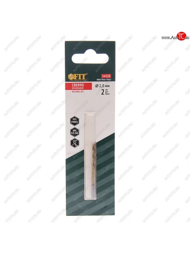 Сверло по металлу 2.0х49мм HSS (2шт.) Titanium FIT FIT 34320