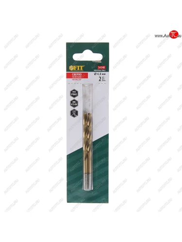 Сверло по металлу 4.8х86мм HSS (2шт.) Titanium FIT FIT 34348