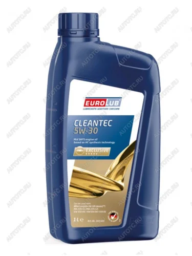 Масло моторное CLEANTEC SNCF 5W30 синт.1л EUROLUB EUROLUB 349001