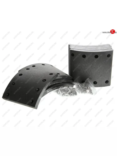 Накладка тормозной колодки SAF стандарт (420х178мм, 8 отверстий) (комплект на ось) (8шт.) MEGAPOWER MEGAPOWER 350-33-040