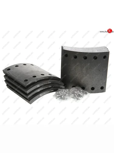 Накладка тормозной колодки BPW SAF (420x200) стандарт 80 отв. 8x15  93251 (8шт.) MEGAPOWER MEGAPOWER 350-33-042