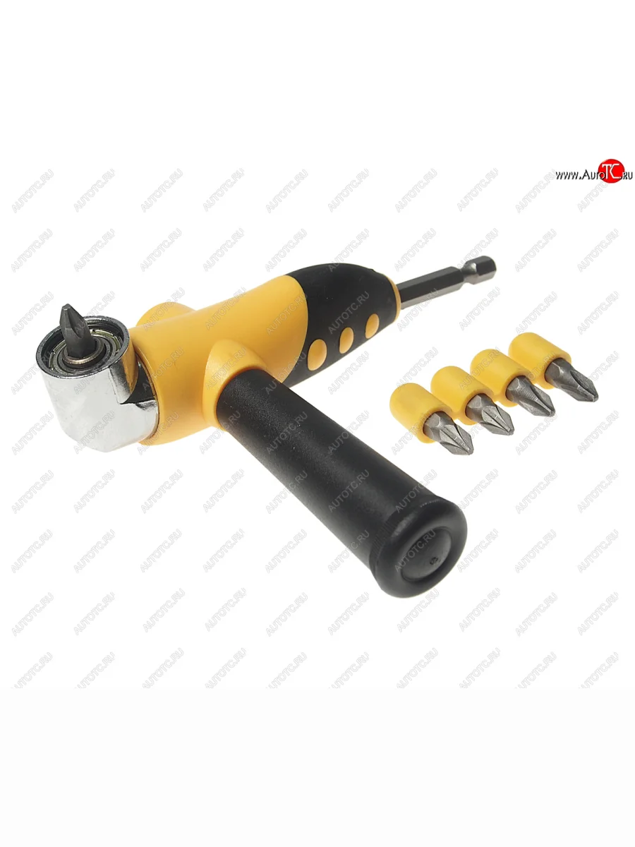 Адаптер-переходник для бит угловой (4 биты PZ2PH2x25мм) на держателе FIT FIT 37853  в Самаре Самарской области