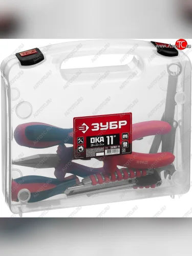 Ящик-органайзер 280х220х50мм прозрачный ЗУБР ЗУБР 38102-11