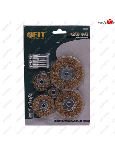 Набор кордщеток для дрели 25,38,50,63,75мм (5шт.) FIT FIT 38572