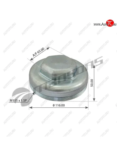 Колпак ступицы колеса MAN переднего моста MANSONS MANSONS 400.678