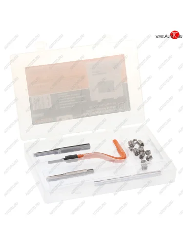 Набор инструментов и вставок для восстановления резьбы М8х1.25мм 16 предметов АВТОДЕЛО АВТОДЕЛО 40388