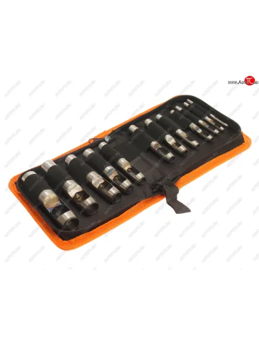 Набор просечек 3.0-19.0мм 12 предметов в сумке АВТОДЕЛО АВТОДЕЛО 40412