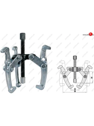 Съемник подшипников 3-х лапый 150мм 25-160мм шарнирный (ТИП 3) АВТОДЕЛО АВТОДЕЛО 41736