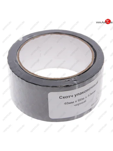 Скотч упаковочный 48ммх66м черный TECHROLL TECHROLL 439153280114