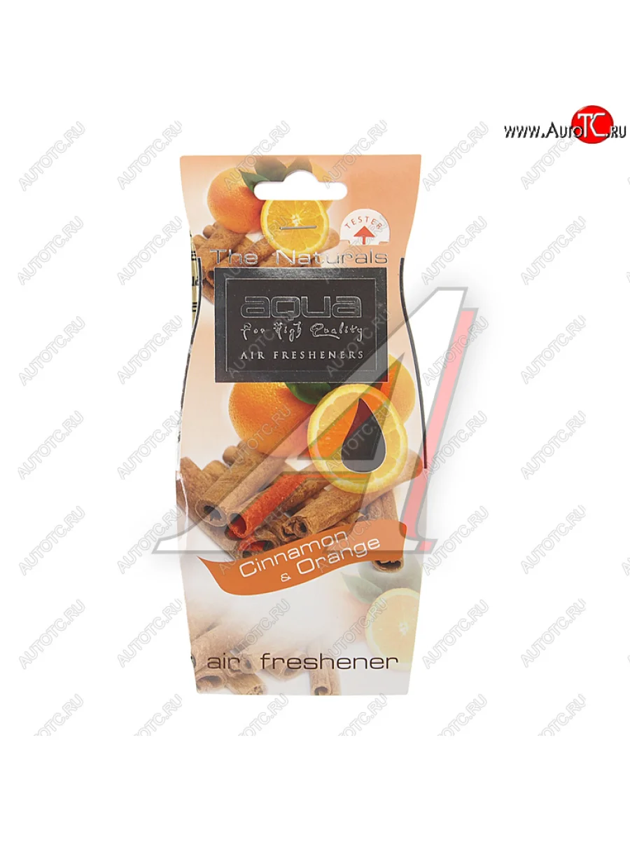Ароматизатор подвесной пластина (cinnamon & orange) Natural Fruit Drop AQUA AQUA 44047  в Самаре Самарской области