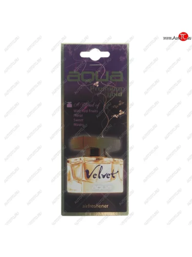 Ароматизатор подвесной пластина (velvet) Natural Flavor Drop AQUA AQUA 44098