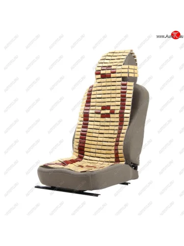 Накидка на сиденье массажная бамбуковая плоские пластины светлая с узором NOVA BRIGHT NOVA BRIGHT 44178