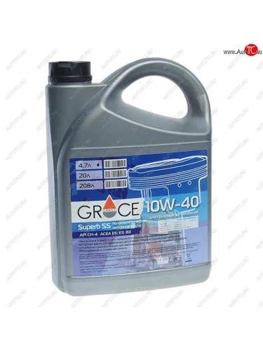 Масло дизельное Superb SS CH-4SJ E5,E3 A2B3 10W40 псинт.5л GRACE GRACE 4603728810447