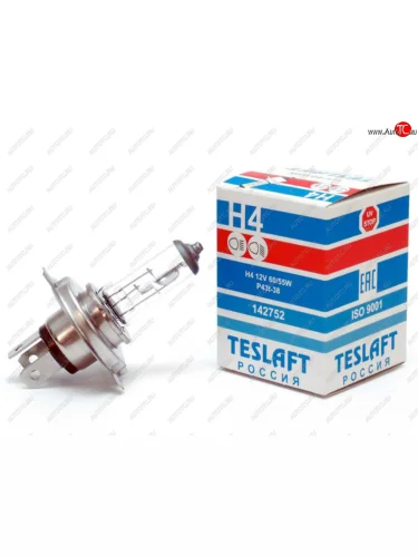 Лампа 12V H4 6055W P43t-38 16501000лм Стандарт TESLAFT (Россия) TESLAFT 4631111142752