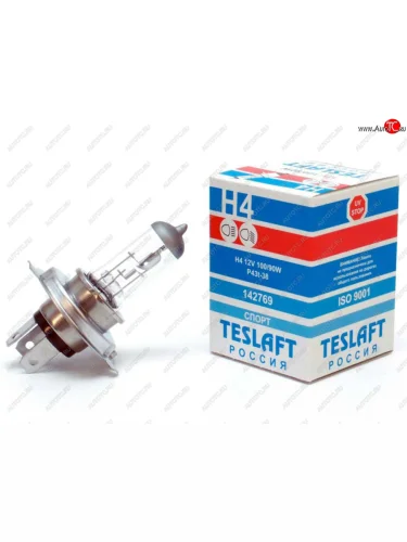 Лампа 12V H4 10090W P43t-38 29001700лм Спорт TESLAFT (Россия) TESLAFT 4631111142769