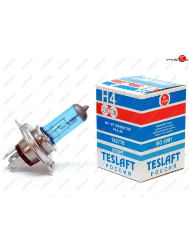 Лампа 12V H4 10090W P43t-38 39003850К 21001000лм Super White TESLAFT (Россия) TESLAFT 4631111142776