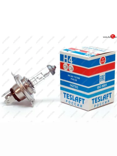 Лампа 24V H4 7570W P43t-38 19001200лм Стандарт TESLAFT (Россия) TESLAFT 4631111142783