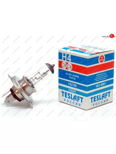 Лампа 24V H4 10090W P43t-38 26001700лм Спорт TESLAFT (Россия) TESLAFT 4631111142790