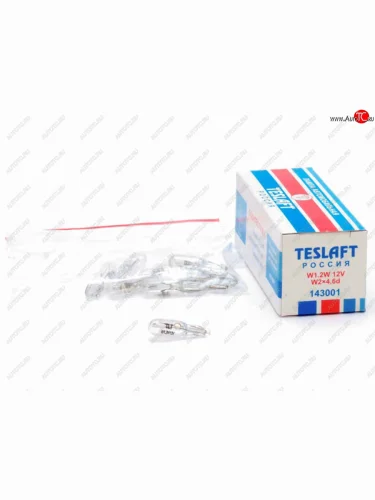 Лампа 12V W1.2W W2x4.6d 8лм Стандарт TESLAFT (Россия) TESLAFT 4631111143001