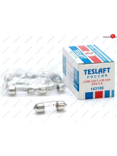 Лампа 24V C5W SV8.5-8 30мм 40лм TESLAFT (Россия) TESLAFT 4631111143100