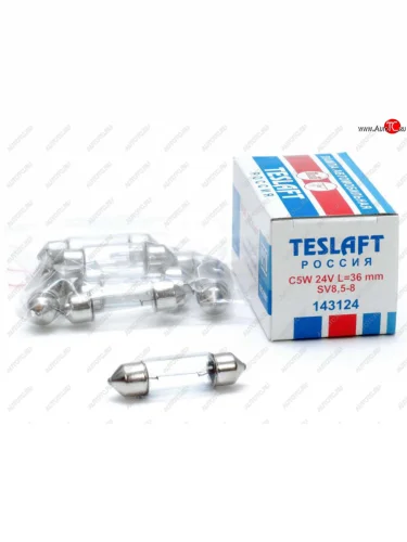 Лампа 24V C5W SV8.5-8 36мм 45лм TESLAFT (Россия) TESLAFT 4631111143124