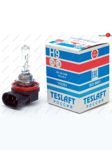 Лампа 12V H9 65W PGJ19-5 2100лм Стандарт TESLAFT (Россия) TESLAFT 4631111143261