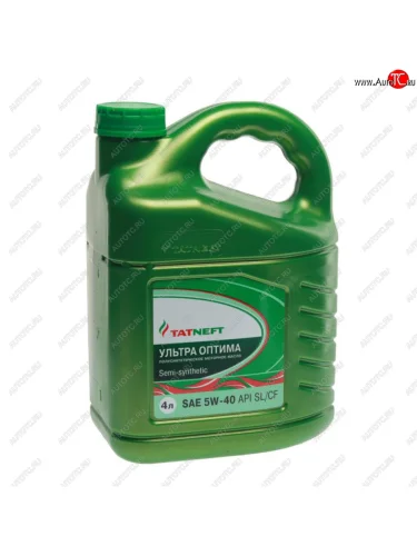 Масло моторное Ультра-Оптима API SL/CF 5W40 п/синт.4л ТАТНЕФТЬ ТАТНЕФТЬ 4650229680604 ТАТНЕФТЬ 4650229680604