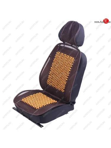 Накидка на сиденье массажная деревянная с подголовником светлая NOVA BRIGHT NOVA BRIGHT 46859 NOVA BRIGHT 46859