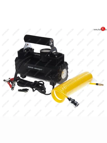 Компрессор автомобильный 65лмин. 10атм. 20А 12V на клеммы АКБ (фонарь) NOVA BRIGHT NOVA BRIGHT 47160