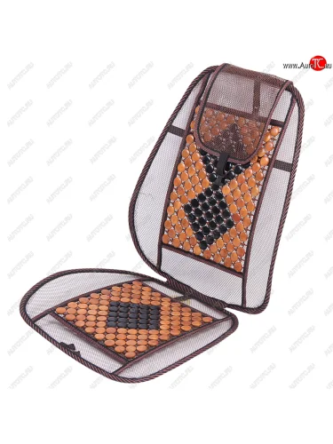 Накидка на сиденье массажная деревянная с сеткой черная NOVA BRIGHT NOVA BRIGHT 47349