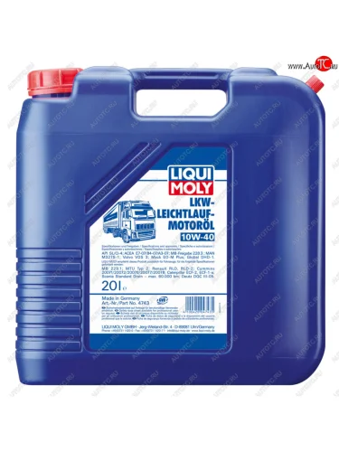 Масло моторное LKW-LEICHTLAUF 10W40 синт.20л LIQUI MOLY LIQUI MOLY 4743