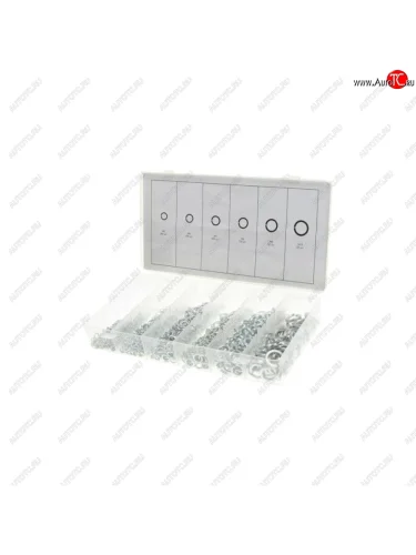 Набор гроверных шайб 3-10мм 1200шт. СИБРТЕХ СИБРТЕХ 47616