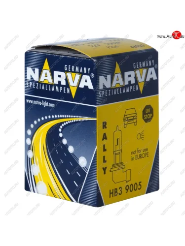 Лампа 12V HB3 100W P20d Rallye NARVA NARVA 480253000
